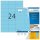 HERMA Etiketten 4408 blau 70,0 x 37,0 mm, 100 Blatt