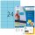 HERMA Etiketten 4408 blau 70,0 x 37,0 mm, 100 Blatt
