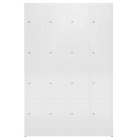 ClassiX Schließfachschrank signalweiß X-520447, 16 Schließfächer 118,5 x 50,0 x 180,0 cm