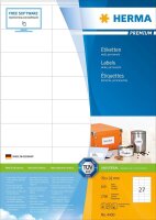 HERMA Etiketten 4450 weiß 70,0 x 32,0 mm, 100 Blatt