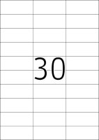 HERMA Etiketten 4456 weiß 70,0 x 29,7 mm, 100 Blatt