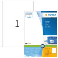 HERMA Etiketten 4458 weiß 200,0 x 297,0 mm, 100 Blatt