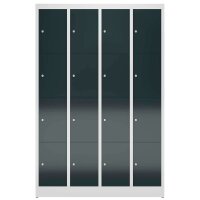 ClassiX Schließfachschrank anthrazit, lichtgrau...