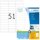 HERMA Etiketten 4459 weiß 70,0 x 16,9 mm, 100 Blatt