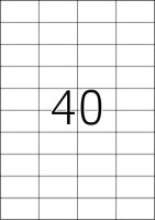 HERMA Etiketten 4461 weiß 52,5 x 29,7 mm, 100 Blatt