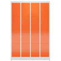 ClassiX Schließfachschrank feuerrot, lichtgrau...