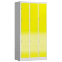 ClassiX Schließfachschrank lichtgrau, zinkgelb...