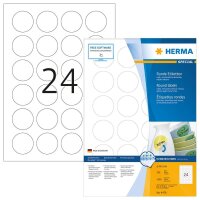 HERMA Etiketten 4476 weiß 40,0 x 40,0 mm, 100 Blatt