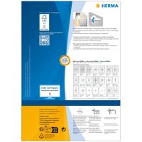 HERMA Etiketten 4476 weiß 40,0 x 40,0 mm, 100 Blatt