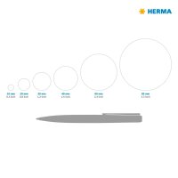 HERMA Etiketten 4476 weiß 40,0 x 40,0 mm, 100 Blatt