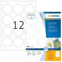 HERMA Etiketten 4477 weiß 60,0 x 60,0 mm, 100 Blatt