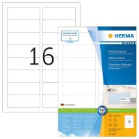 HERMA Etiketten 4479 weiß 88,9 x 33,8 mm, 100 Blatt