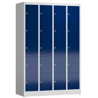 ClassiX Schließfachschrank enzianblau, lichtgrau...
