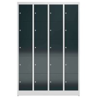 ClassiX Schließfachschrank anthrazit, lichtgrau X-520548, 20 Schließfächer 118,5 x 50,0 x 180,0 cm