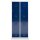 ClassiX Spind enzianblau, lichtgrau X-523221, 4 Schließfächer 80,0 x 50,0 x 180,0 cm