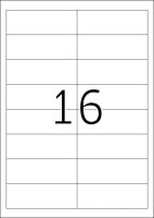 HERMA Etiketten 4672 weiß 97,0 x 33,8 mm, 100 Blatt