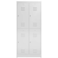 ClassiX Spind lichtgrau X-523220, 4 Schließfächer 80,0 x 50,0 x 180,0 cm