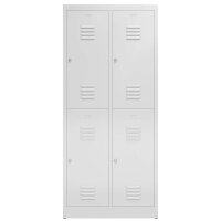 ClassiX Spind lichtgrau X-523220, 4 Schließfächer 80,0 x 50,0 x 180,0 cm
