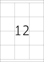 HERMA Etiketten 4279 weiß 70,0 x 67,7 mm, 100 Blatt