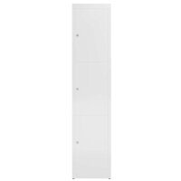 ClassiX Schließfachschrank signalweiß X-523317, 3 Schließfächer 41,5 x 50,0 x 180,0 cm