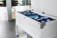 DURABLE Hängemappenwagen abschließbar grau für bis zu 100 Hängemappen