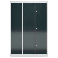 ClassiX Schließfachschrank anthrazit, lichtgrau...