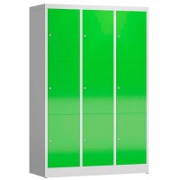 ClassiX Schließfachschrank gelbgrün, lichtgrau...