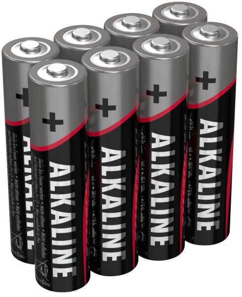 ANSMANN Batterien Red Alkaline Alkali-Mangan Micro AAA 1,5 V, 8 St.