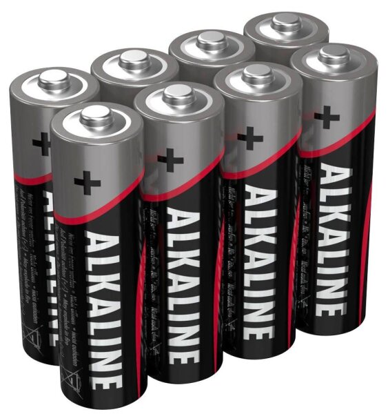 ANSMANN Batterien Red Alkaline Alkali-Mangan Mignon AA 1,5 V, 8 St.
