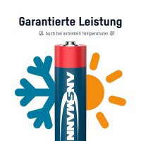 ANSMANN Batterien Red Alkaline Alkali-Mangan Mignon AA 1,5 V, 8 St.