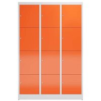 ClassiX Schließfachschrank feuerrot, lichtgrau...