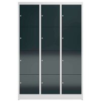 ClassiX Schließfachschrank anthrazit, lichtgrau...