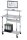 DURABLE PC-Tisch höhenverstellbar mit Rollen grau 80,0 x 56,4 x 63,4-91,6 cm