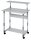 DURABLE PC-Tisch höhenverstellbar mit Rollen grau 80,0 x 56,4 x 63,4-91,6 cm