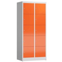 ClassiX Schließfachschrank feuerrot, lichtgrau...