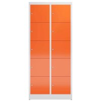 ClassiX Schließfachschrank feuerrot, lichtgrau...