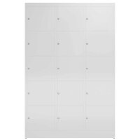 ClassiX Schließfachschrank lichtgrau X-523530, 15 Schließfächer 118,5 x 50,0 x 180,0 cm