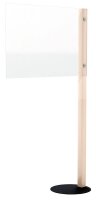 PAPERFLOW Spuckschutz CP65X98, transparent 65,0/98,0 x...