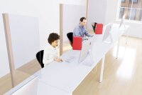 PAPERFLOW Spuckschutz CP65X98, transparent 65,0/98,0 x 176,5 cm, 1 St.