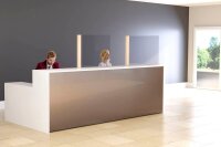 PAPERFLOW Spuckschutz CP65X98, transparent 65,0/98,0 x 176,5 cm, 1 St.