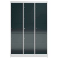 ClassiX Schließfachschrank anthrazit, lichtgrau...