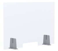 PAPERFLOW Spuckschutz PP65X98, transparent 98,0 x 65,0...
