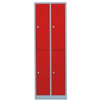 LÜLLMANN Spind feuerrot, lichtgrau 521224, 4...