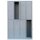 LÜLLMANN Spind lichtgrau 521240, 8 Schließfächer 117,0 x 50,0 x 195,0 cm