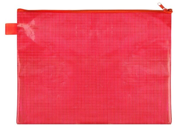 VELOFLEX Reißverschlussbeutel DIN A4 rot 0,26 mm, 1 St.
