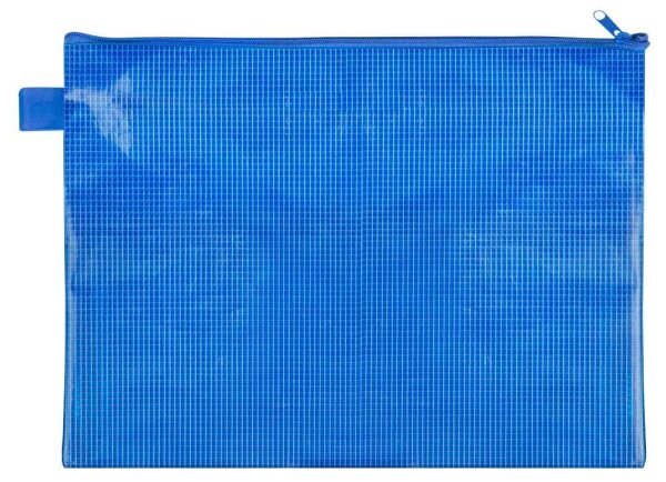 VELOFLEX Reißverschlussbeutel DIN A4 blau 0,26 mm, 1 St.