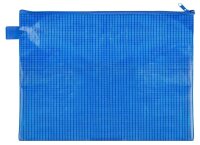VELOFLEX Reißverschlussbeutel DIN A4 blau 0,26 mm,...