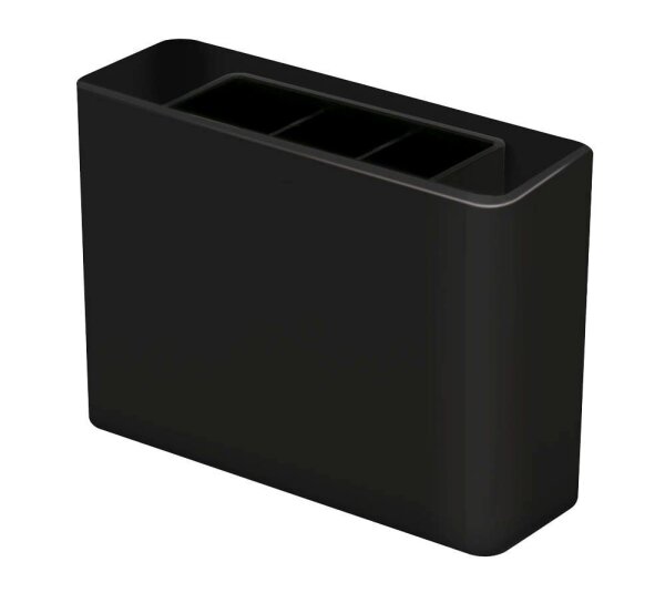 HAN Stiftehalter i-Line schwarz Kunststoff 3 Fächer 13,5 x 4,0 x 9,8 cm