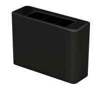 HAN Stiftehalter i-Line schwarz Kunststoff 3 Fächer 13,5 x 4,0 x 9,8 cm