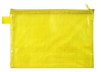 VELOFLEX Reißverschlussbeutel DIN A5 gelb 0,26 mm,...
